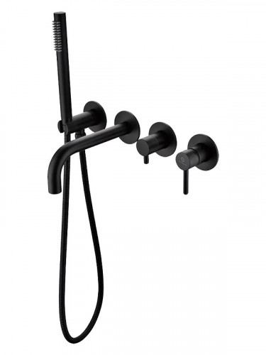 Смеситель для ванны FILARETE Roun FL2122BL цвет Черный матовый