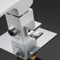 Гигиенический душ со смесителем Gappo Jacob G7207-8 Белый Хром латунь встраиваемый