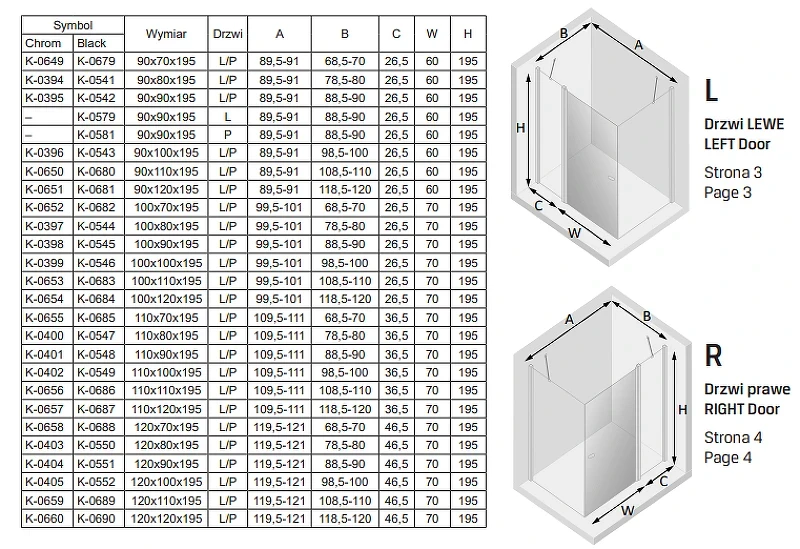 Душевой уголок New Trendy New Soleo Chrome 90x100 K-0396 профиль Хром стекло прозрачное