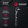 Душевая система Agger A0193500 Хром латунь на стену