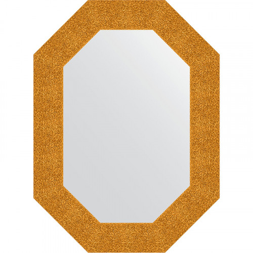 Зеркало Evoform Octagon 56x76 BY 7181 в багетной раме - Чеканка золотая 90 мм стекло