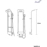 Душевая панель Ceruttispa Maiella B CT8985 Черная глянцевая