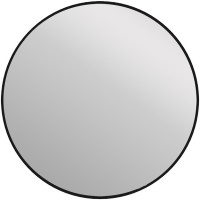 Зеркало Cersanit Eclipse 90 64148 с подсветкой Черное с датчиком движения стекло