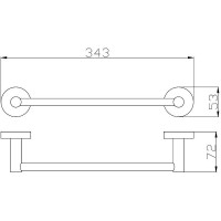 Полотенцедержатель Rav Slezak Colorado COA0701/30Z Золото