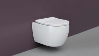 Комплект унитаза Ceramicanova Play CN3001 с инсталляцией Tece Now 9400414 с сиденьем Микролифт и Черной матовой клавишей смыва фарфор подвесной