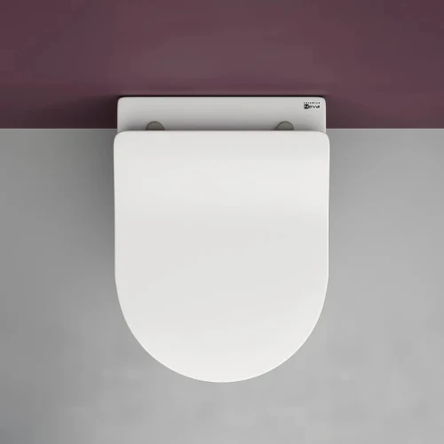 Комплект унитаза Ceramicanova Play CN3001 с инсталляцией Tece Now 9400414 с сиденьем Микролифт и Черной матовой клавишей смыва фарфор подвесной