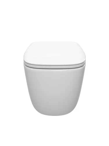 Унитаз подвесной Cezares Комфорт (Comfort) CZR-380-TH-TOR/SC цвет Белый с сиденьем Микролифт