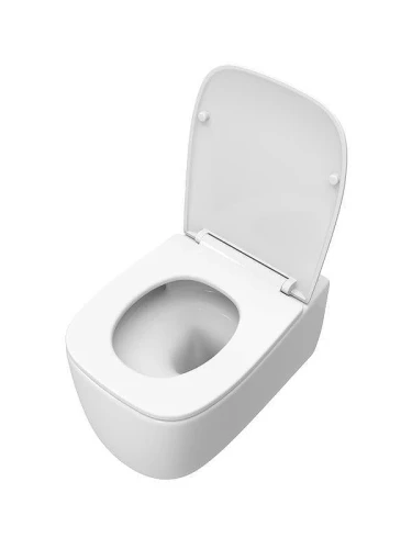 Унитаз подвесной Cezares Комфорт (Comfort) CZR-380-TH-TOR/SC цвет Белый с сиденьем Микролифт