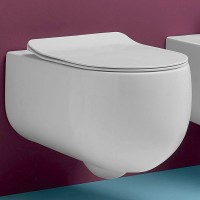 Унитаз Kerasan Flo 311130 подвесной Белый матовый без сиденья фарфор подвесной