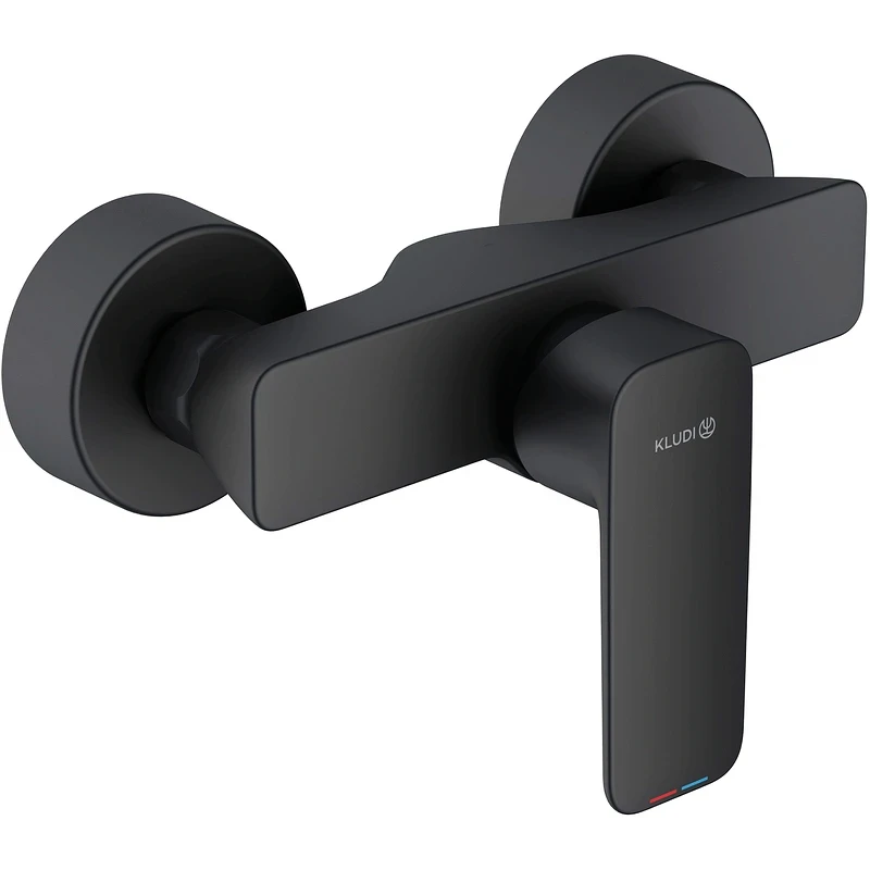Смеситель для душа Kludi Pure Style 408413975 Черный матовый латунь на стену