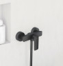 Смеситель для душа Kludi Pure Style 408413975 Черный матовый латунь на стену