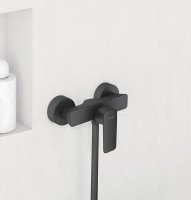 Смеситель для душа Kludi Pure Style 408413975 Черный матовый латунь на стену