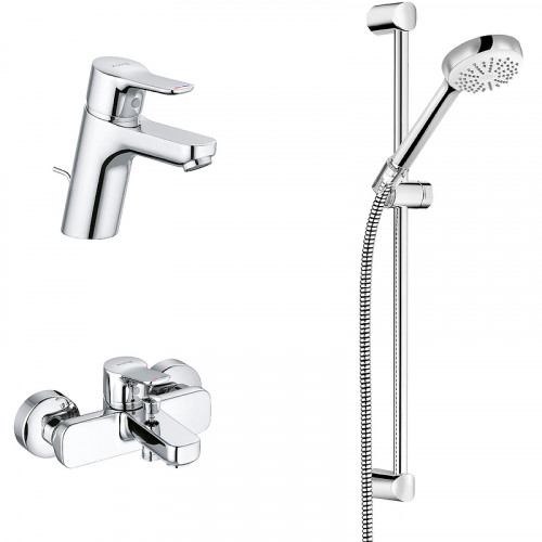 Комплект смесителей Kludi Pure Easy 376850565 Хром латунь