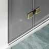 Шторка для ванны Maybah Glass MGV-588-3 980х1400 складная 4 секции Золото стекло графитовое