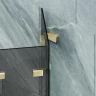 Шторка для ванны Maybah Glass MGV-588-3 980х1400 складная 4 секции Золото стекло графитовое