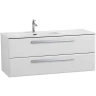 Тумба под раковину Cezares Eco-Cer-N 120 L ECO-CER-N-1200-2C-SO-BL-L подвесная Bianco Lucido без ручек МДФ / ЛДСП