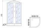 Душевая кабина River Desna 80x80 MT 10000002387 с поддоном