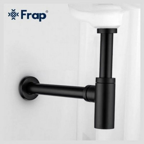 Сифон для раковины Frap F82-7 Черный матовый