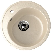 Кухонная мойка Ulgran Classic U-101-328 Бежевая искусственный камень (литьевой мрамор) встраиваемый