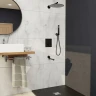 Душевая система RGW Shower Panels SP-370B 511408370-04 с термостатом Черная матовая латунь встраиваемый