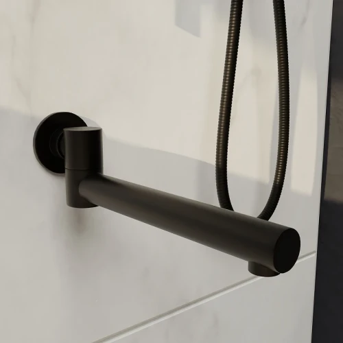 Душевая система RGW Shower Panels SP-370B 511408370-04 с термостатом Черная матовая латунь встраиваемый