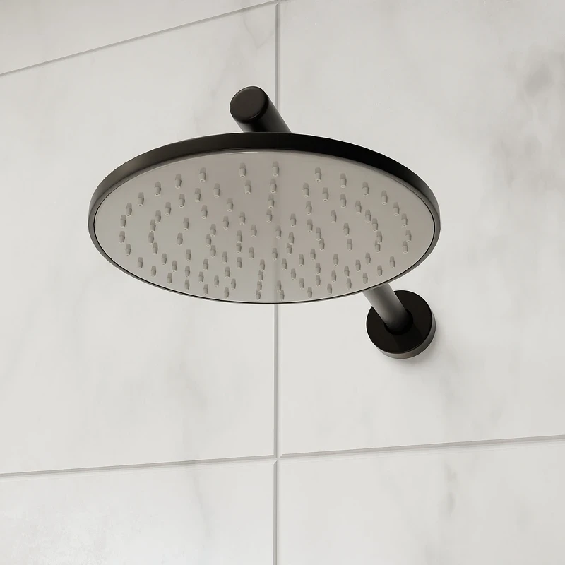 Душевая система RGW Shower Panels SP-370B 511408370-04 с термостатом Черная матовая латунь встраиваемый