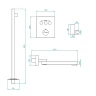Душевая система RGW Shower Panels SP-370B 511408370-04 с термостатом Черная матовая латунь встраиваемый