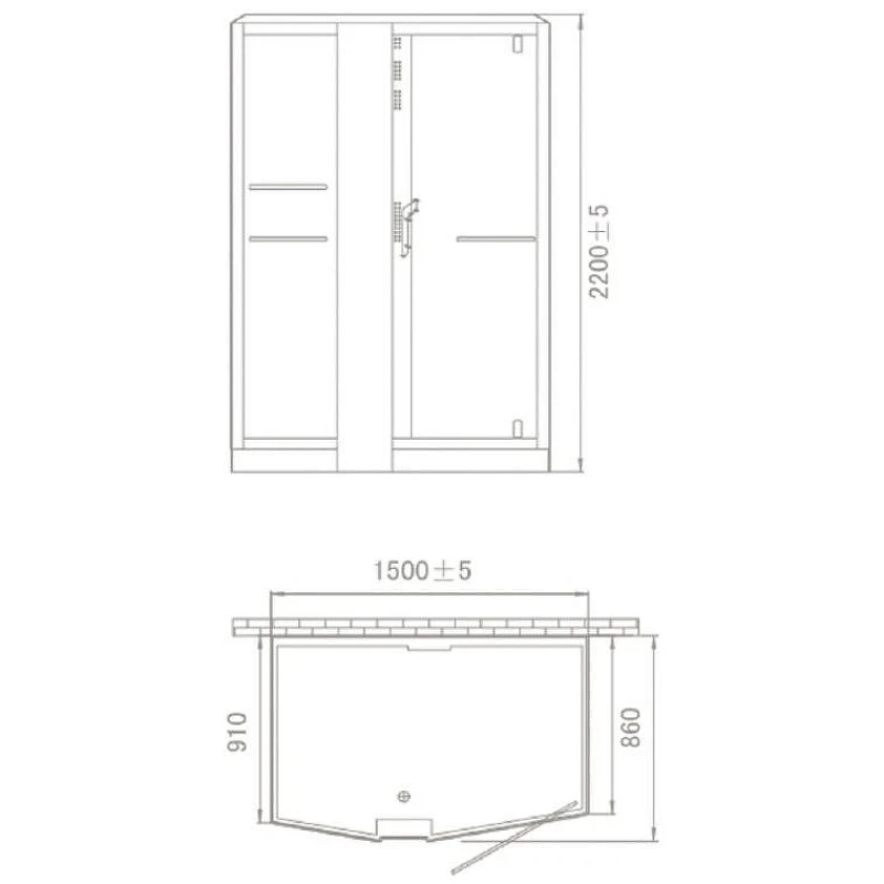 Душевая кабина Orans SR-89102RS White LH 150x100 R 89102RWLH с паром и гидромассажем