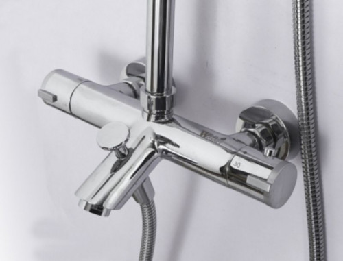 Душевая система WeltWasser TS 6270 10000001733 с термостатом Хром латунь на стену