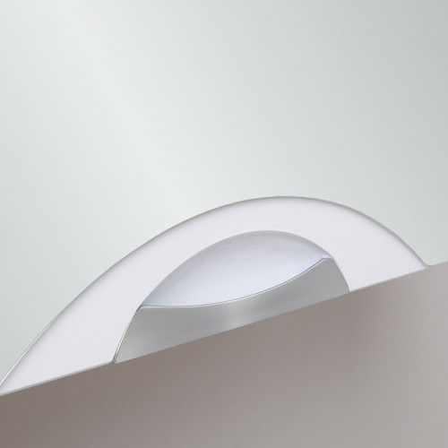 Зеркальный шкаф Runo Ибица 50 R 00000001075 с подсветкой Белый МДФ / ЛДСП, стекло