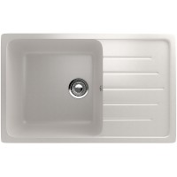 Кухонная мойка Ulgran Classic U-400-331 Белая искусственный камень (литьевой мрамор) встраиваемый