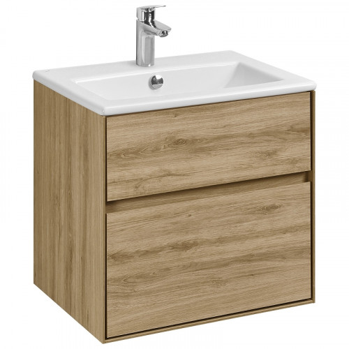 Тумба под раковину Aquaton Либерти 60 1A279401LYC70 подвесная Дуб эльвезия МДФ / ЛДСП