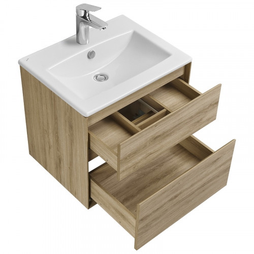 Тумба под раковину Aquaton Либерти 60 1A279401LYC70 подвесная Дуб эльвезия МДФ / ЛДСП
