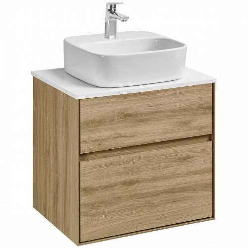 Тумба под раковину Aquaton Либерти 60 1A279401LYC70 подвесная Дуб эльвезия МДФ / ЛДСП