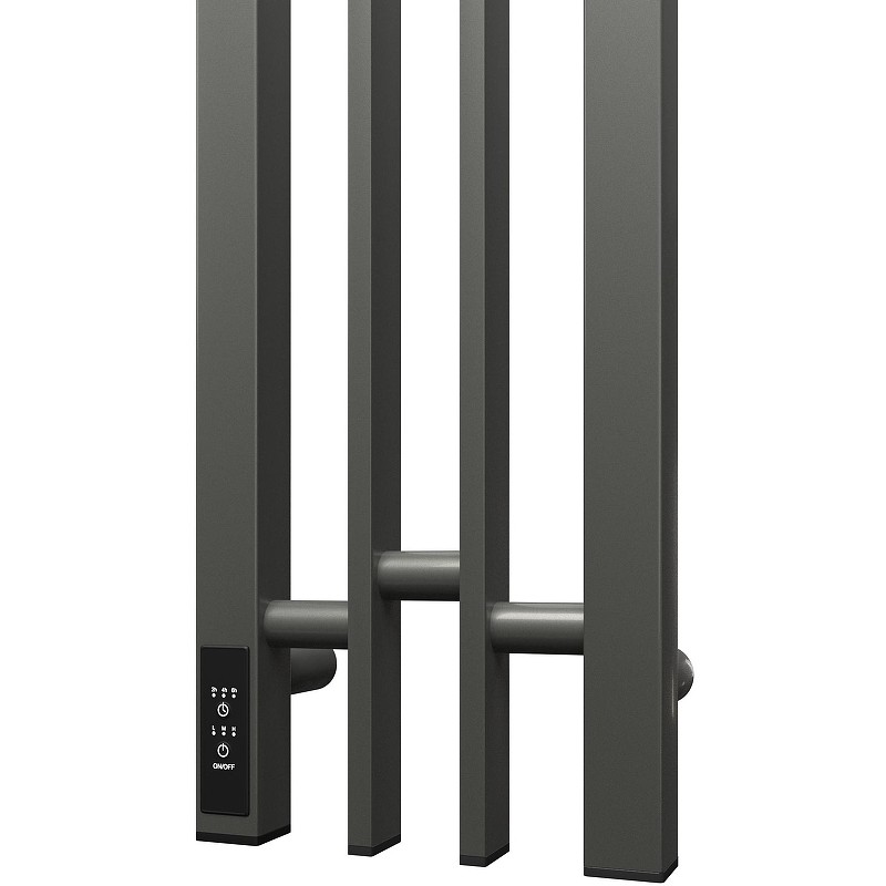 Электрический полотенцесушитель Point Фрея PN20728GB П2 140x800 диммер слева Графит блеск