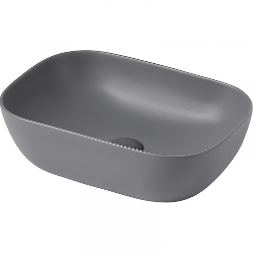 Раковина-чаша Abber Rechteck 46 AC2200MG Серая матовая фаянс накладная