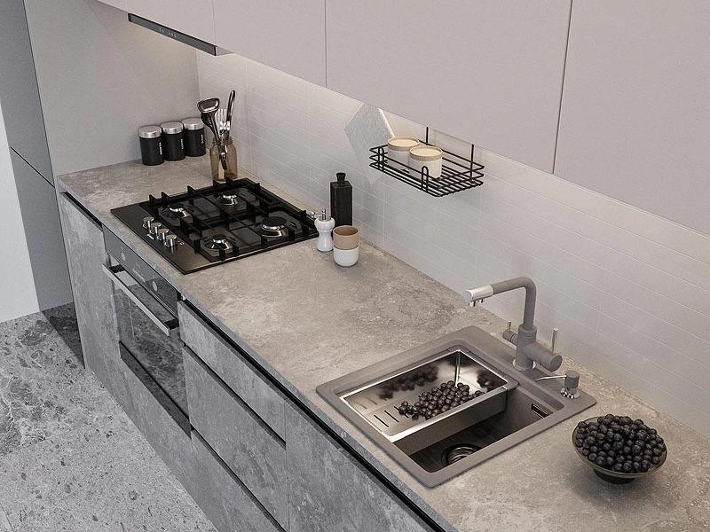 Кухонная мойка Emar Quartz 42 EMQ-1420.Q цвет Алмаз