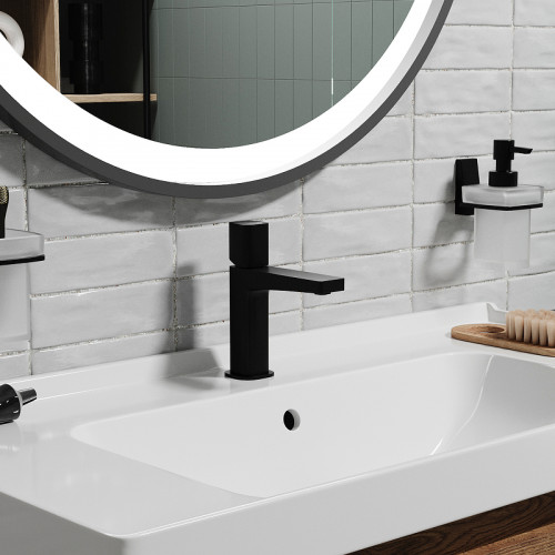 Смеситель для раковины WasserKRAFT Nuthe 9103 Черный матовый латунь