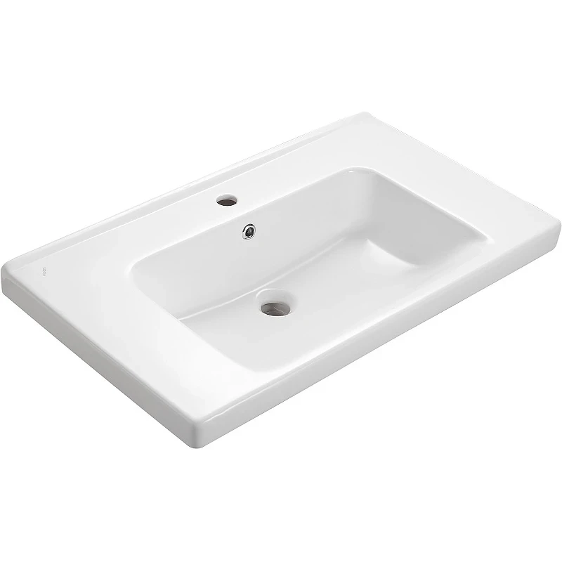 Раковина ASB-Woodline Dreja Гармония 80 29124 Белая фаянс накладная