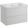 Раковина ASB-Woodline Dreja Гармония 80 29124 Белая фаянс накладная