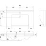 Раковина ASB-Woodline Dreja Гармония 80 29124 Белая фаянс накладная