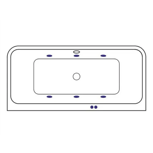 Акриловая ванна Excellent Arana 180x85 WAEX.ARA18.SOFT.GL с гидромассажем