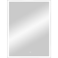 Зеркало Континент Frame Silver 600х800 ЗЛП891 с подсветкой с сенсорным выключателем стекло