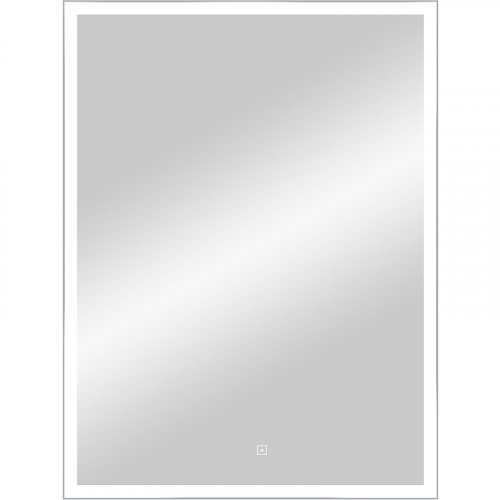 Зеркало Континент Frame Silver 600х800 ЗЛП891 с подсветкой с сенсорным выключателем стекло