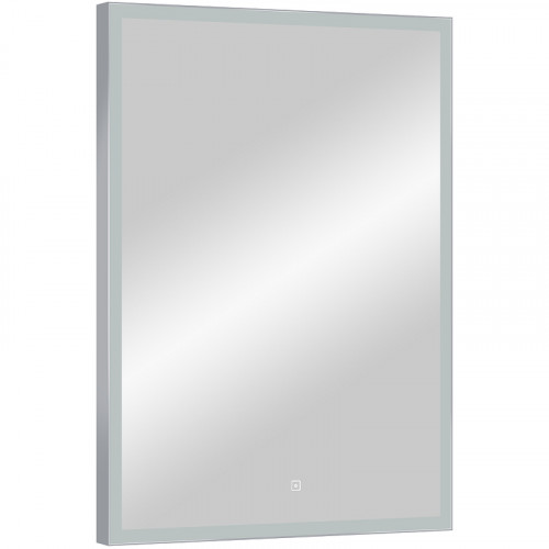 Зеркало Континент Frame Silver 600х800 ЗЛП891 с подсветкой с сенсорным выключателем стекло