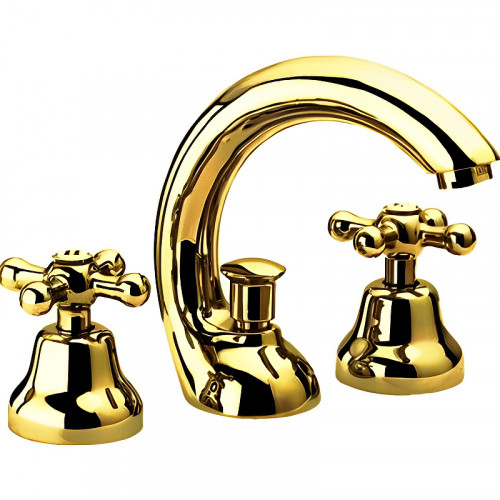 Смеситель для раковины Remer Liberty 11CLIDO Золото латунь