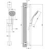 Душевой гарнитур Gessi Emporio Shower 47314#031 Хром