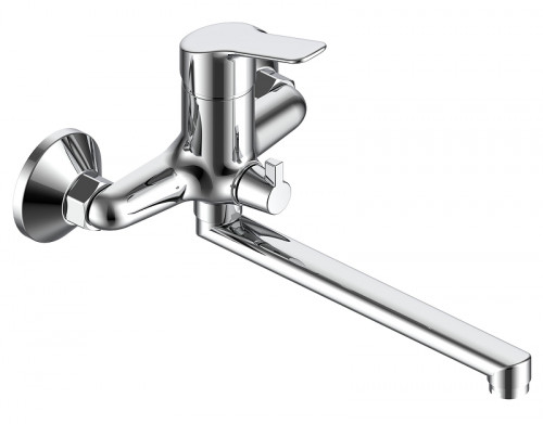 Смеситель для ванны Voda Wave WA20 универсальный цвет Хром