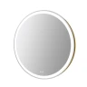 Зеркало Azario Юлия 80 АZ-LED013325 с подсветкой цвет Золото матовое с сенсорным выключателем