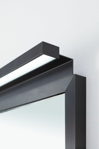 Зеркало Allen Brau Priority 120 1.31018.BB с подсветкой Черный браш стекло